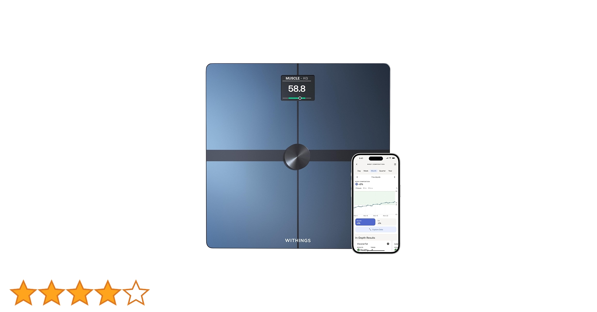 WITHINGS Body Smart - Digital Smart Scale for Body Weight, Weight